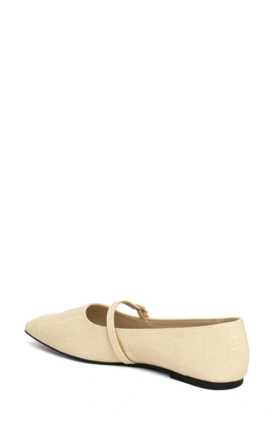 Shushop Adele Mary Jane Flat In Neutral