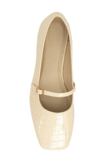 Shushop Adele Mary Jane Flat In Neutral