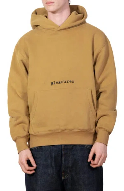 Pleasures Slip Pullover Hoodie In Brown