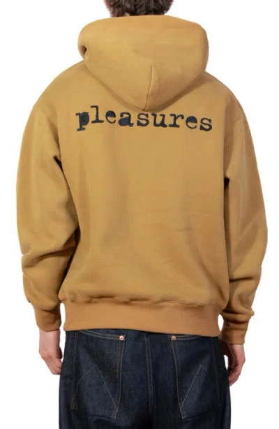 Pleasures Slip Pullover Hoodie In Brown