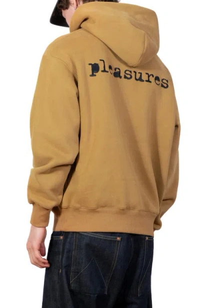 Pleasures Slip Pullover Hoodie In Brown