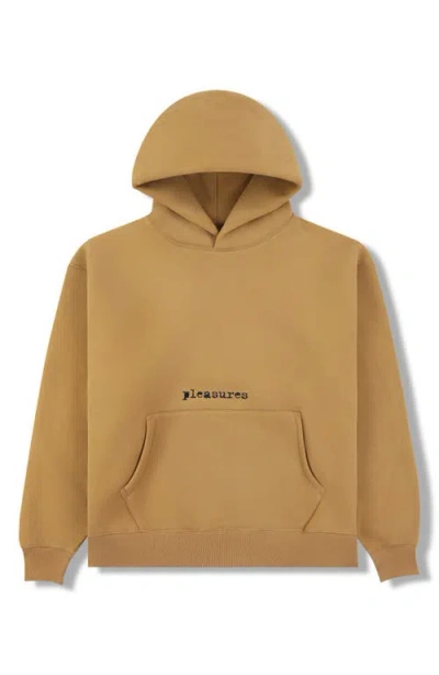 Pleasures Slip Pullover Hoodie In Brown