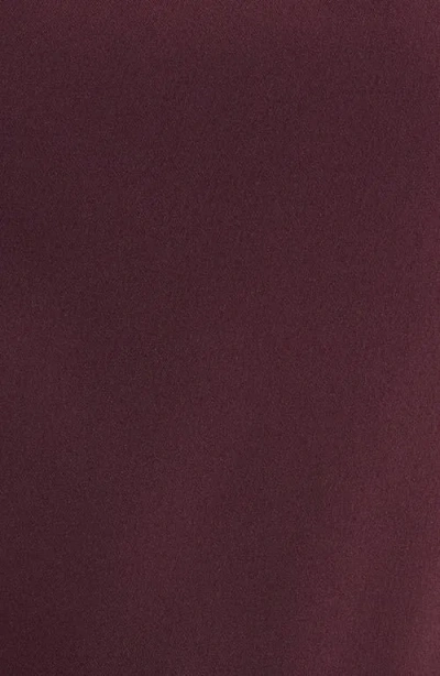 Black Halo Enola Side Drape Sleeveless Jumpsuit In Burgundy