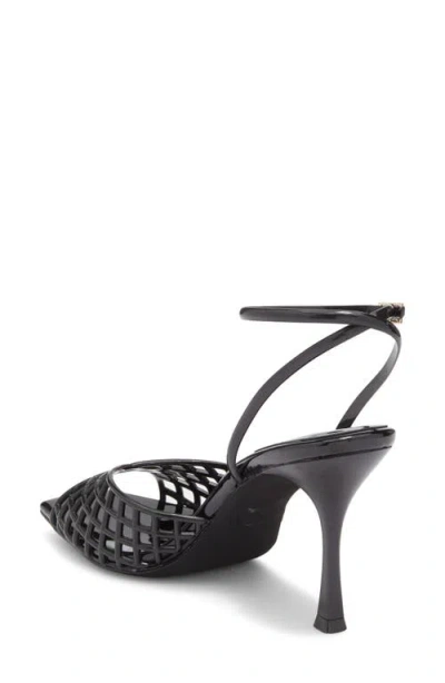 Jeffrey Campbell Lattix Ankle Strap Jelly Sandal In Black
