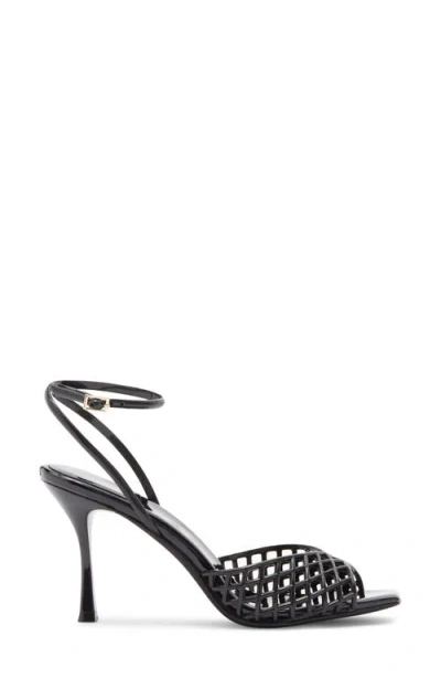 Jeffrey Campbell Lattix Ankle Strap Jelly Sandal In Black