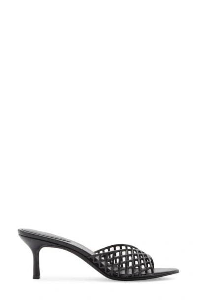 Jeffrey Campbell Seablue Jelly Slide Sandal In Black