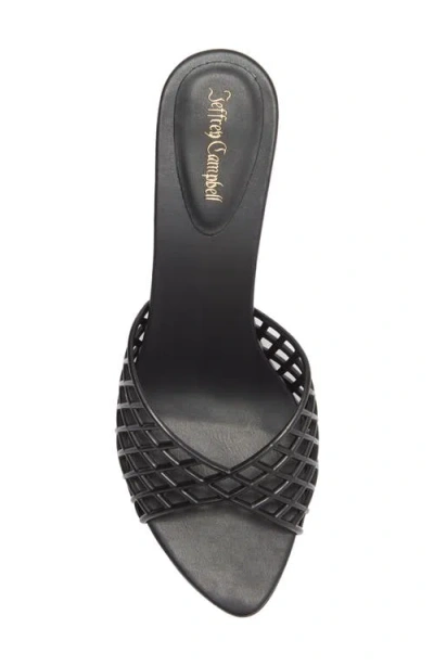 Jeffrey Campbell Seablue Jelly Slide Sandal In Black