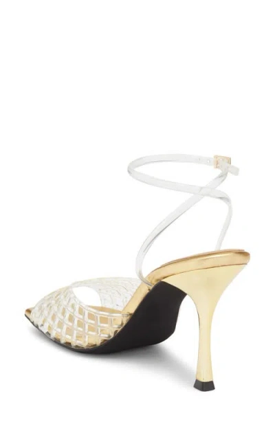 Jeffrey Campbell Lattix Ankle Strap Jelly Sandal In Multi