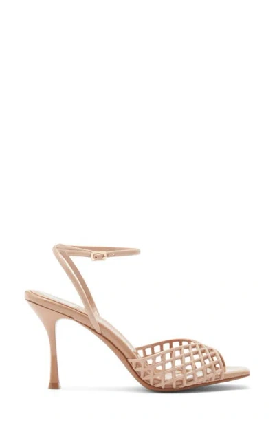 Jeffrey Campbell Lattix Ankle Strap Jelly Sandal In Burgundy