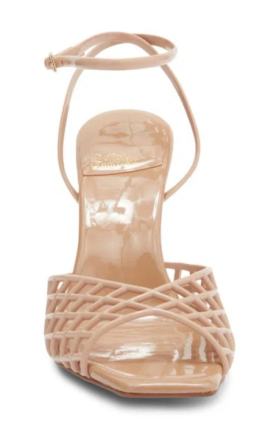 Jeffrey Campbell Lattix Ankle Strap Jelly Sandal In Burgundy