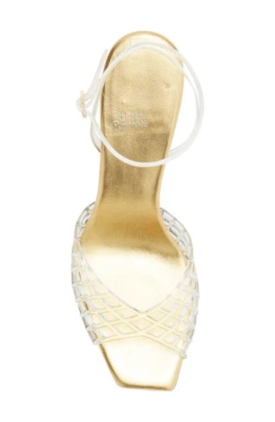 Jeffrey Campbell Lattix Ankle Strap Jelly Sandal In Multi