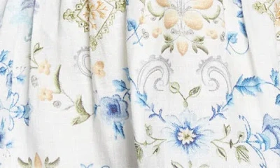Camilla Tiered Short Dress With Neck Frill My Homespun Heart In Blue