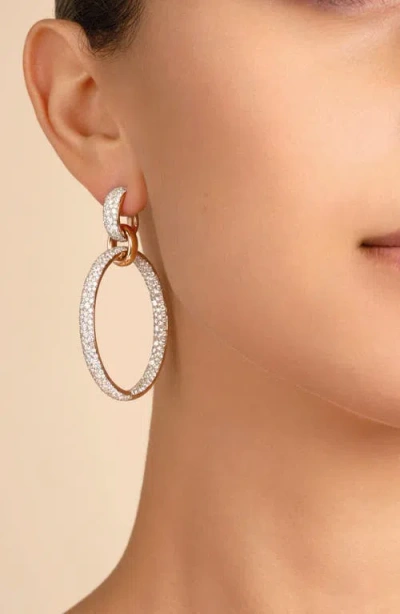 Pomellato Iconica Diamond Hoop Earrings In Gold