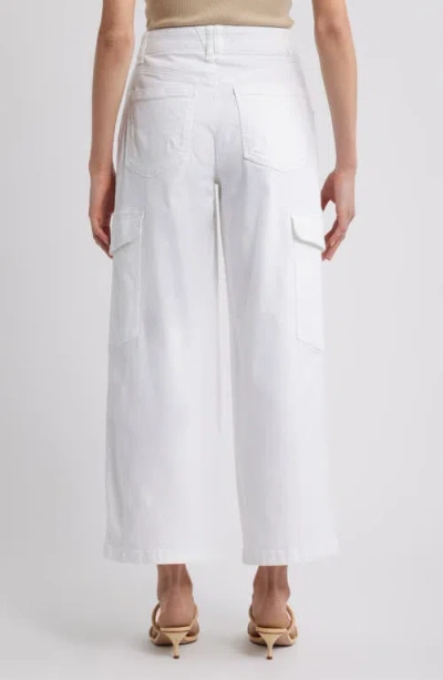Wit & Wisdom 'ab'solution Skyrise Wide Leg Cargo Pants In White