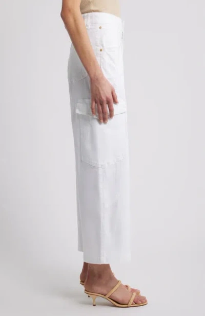 Wit & Wisdom 'ab'solution Skyrise Wide Leg Cargo Pants In White