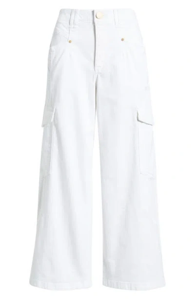 Wit & Wisdom 'ab'solution Skyrise Wide Leg Cargo Pants In White