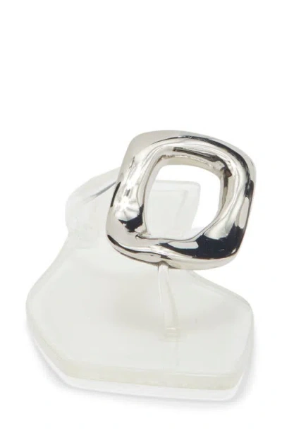 Jeffrey Campbell Linques Flip Flop In White