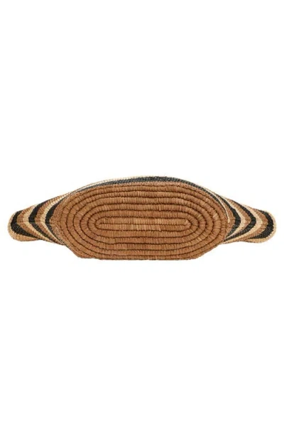 Zimmermann Large Goldentime Stripe Raffia Tote In Multi