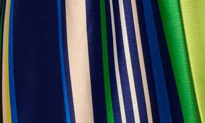 Ramy Brook Kamil Stripe Sleeveless Satin Maxi Dress In Multi