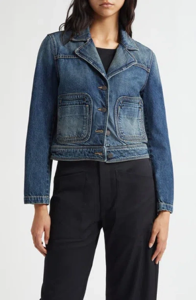 Nili Lotan Georgy Denim Jacket In Blue