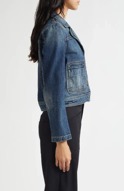 Nili Lotan Georgy Denim Jacket In Blue