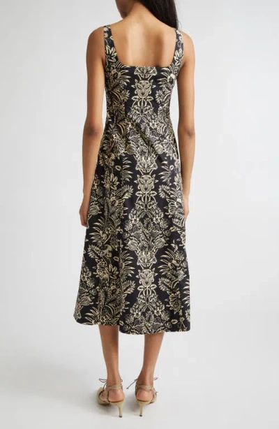 Ulla Johnson Augustina Cami Long Trumpet Dress In Noir In Black