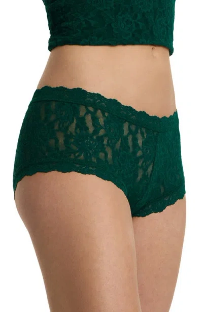 Hanky Panky Signature Lace Boyshorts In Green