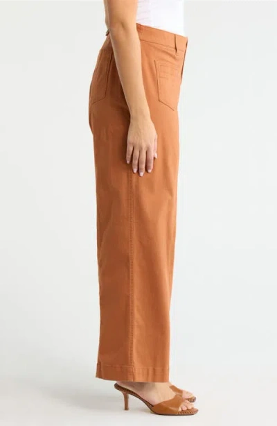 Wit & Wisdom 'ab'solution Skyrise High Waist Exposed Button Fly Wide Leg Pants