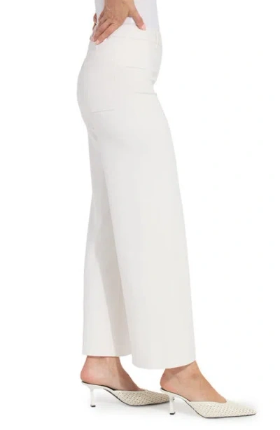 Lyssé 'lyssentials Erin High Waist Ankle Wide Leg Ponte Pants In White