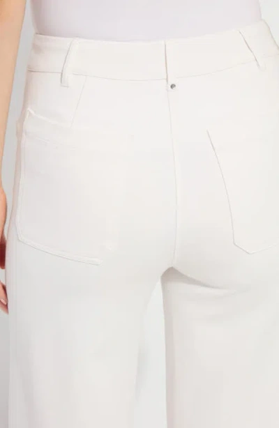 Lyssé 'lyssentials Erin High Waist Ankle Wide Leg Ponte Pants In White