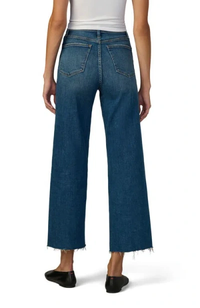 Joe's Jeans The Mia Raw Hem High Waist Ankle Wide Leg Jeans In Blue