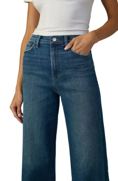 Joe's Jeans The Mia Raw Hem High Waist Ankle Wide Leg Jeans In Blue