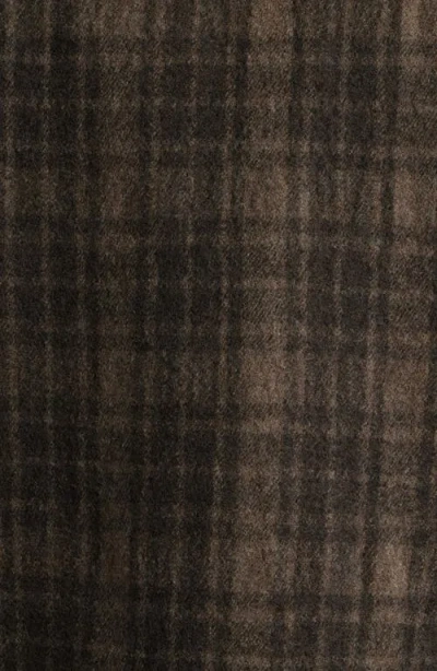 Frame Padded Checked Virgin Wool-tweed Blouson Jacket In Brown