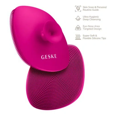 Geske Smartappguided Facial Brush With Handle | 4 In Pink