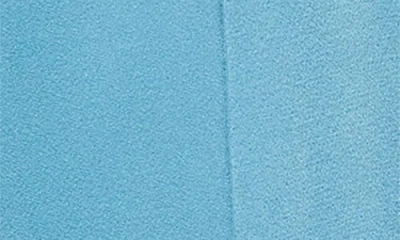 Stella Mccartney Satin Dropped Waist Straight Wide Leg Pants In Blue