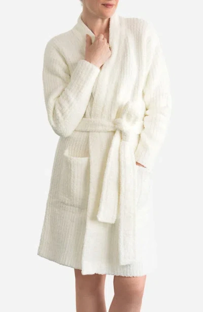 Sunday Citizen Snug Rib Cardigan Robe In White