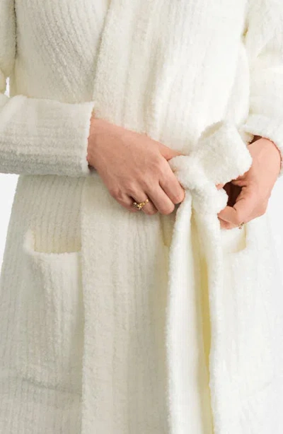 Sunday Citizen Snug Rib Cardigan Robe In White