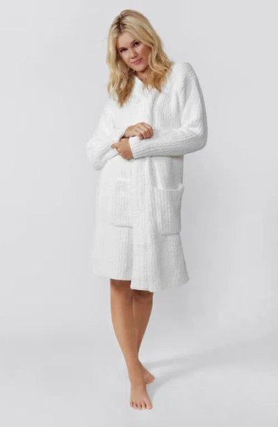 Sunday Citizen Snug Rib Cardigan Robe In White