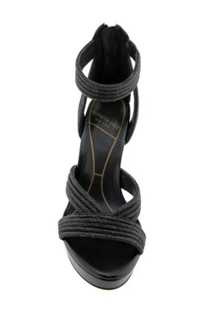 Kenneth Cole Nadine Ankle Strap Platform Sandal In Multi