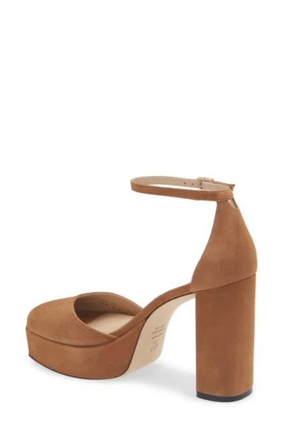 Stuart Weitzman Sabrina Platform Ankle Strap Sandal In Multi