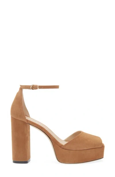 Stuart Weitzman Sabrina Platform Ankle Strap Sandal In Multi