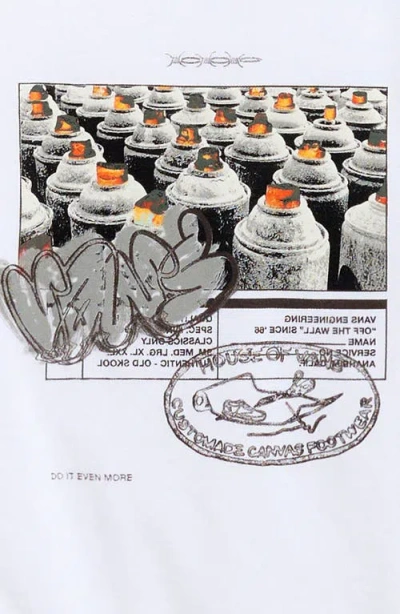 Vans Kids' Spray 66 Cotton Graphic T-shirt In White