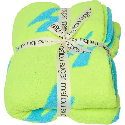 Malibu Sugar Reversible Blanket In Green