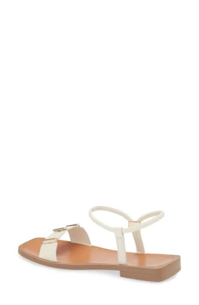Bottero Leather Ankle Strap Sandal In White
