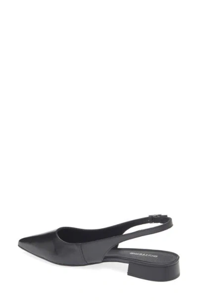 Bottero Alessandra Slingback Pointed Toe Flat In Black