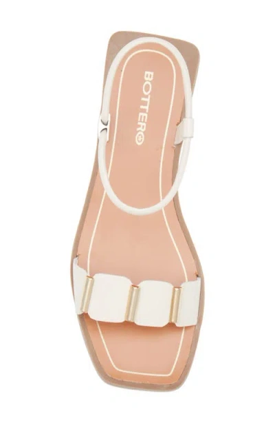 Bottero Leather Ankle Strap Sandal In White