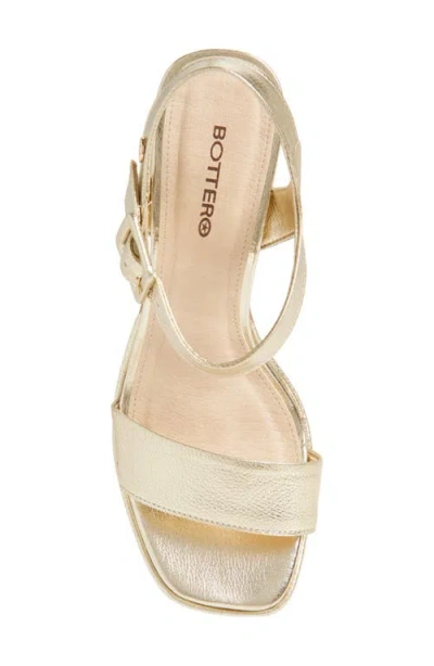Bottero Britnet Ankle Strap Platform Sandal In Gold