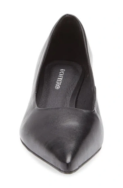 Bottero Alessandra Pointed Toe Ballet Flat In Black