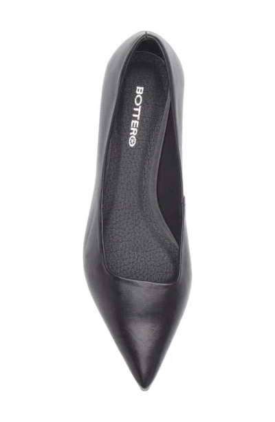 Bottero Alessandra Pointed Toe Ballet Flat In Black