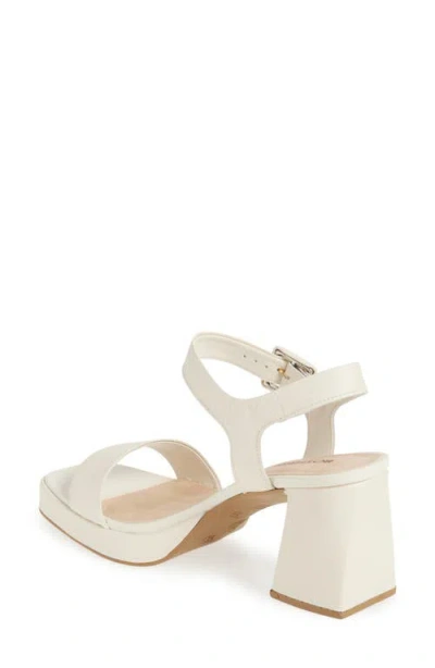 Bottero Britnet Ankle Strap Platform Sandal In White